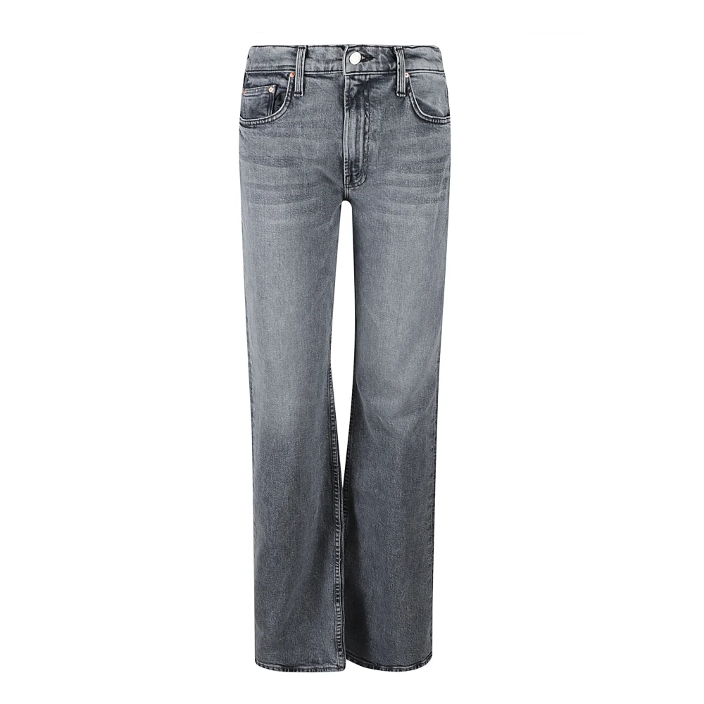 Mother Bookie Heel Jeans Gray Dames