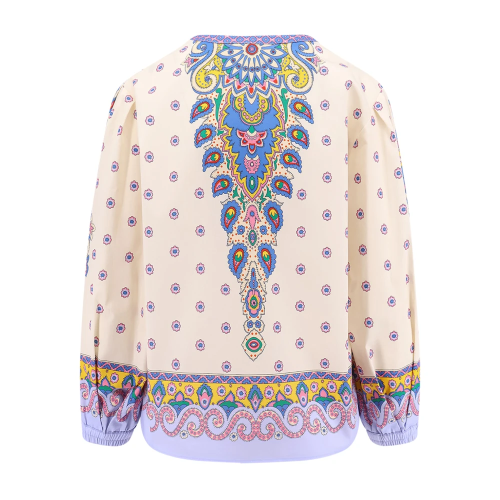 ETRO Multicolor Print Katoenen Shirt Multicolor Dames