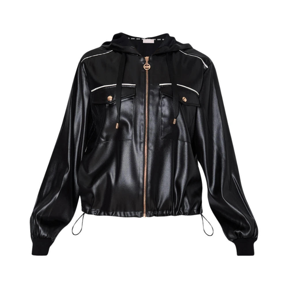Liu Jo Zwarte Sweatshirt Jas Black Dames