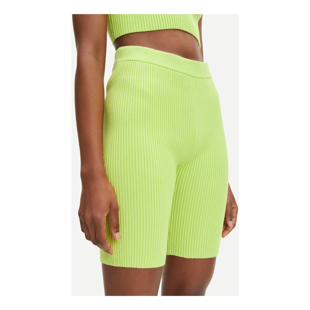 Samsøe High Waist Luna Shorts Green Dames