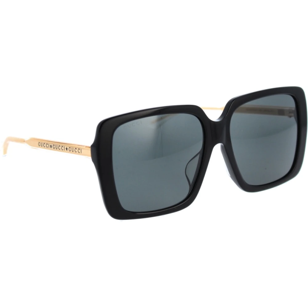 Gucci Ikoniska Solglasögon för Kvinnor Black, Dam