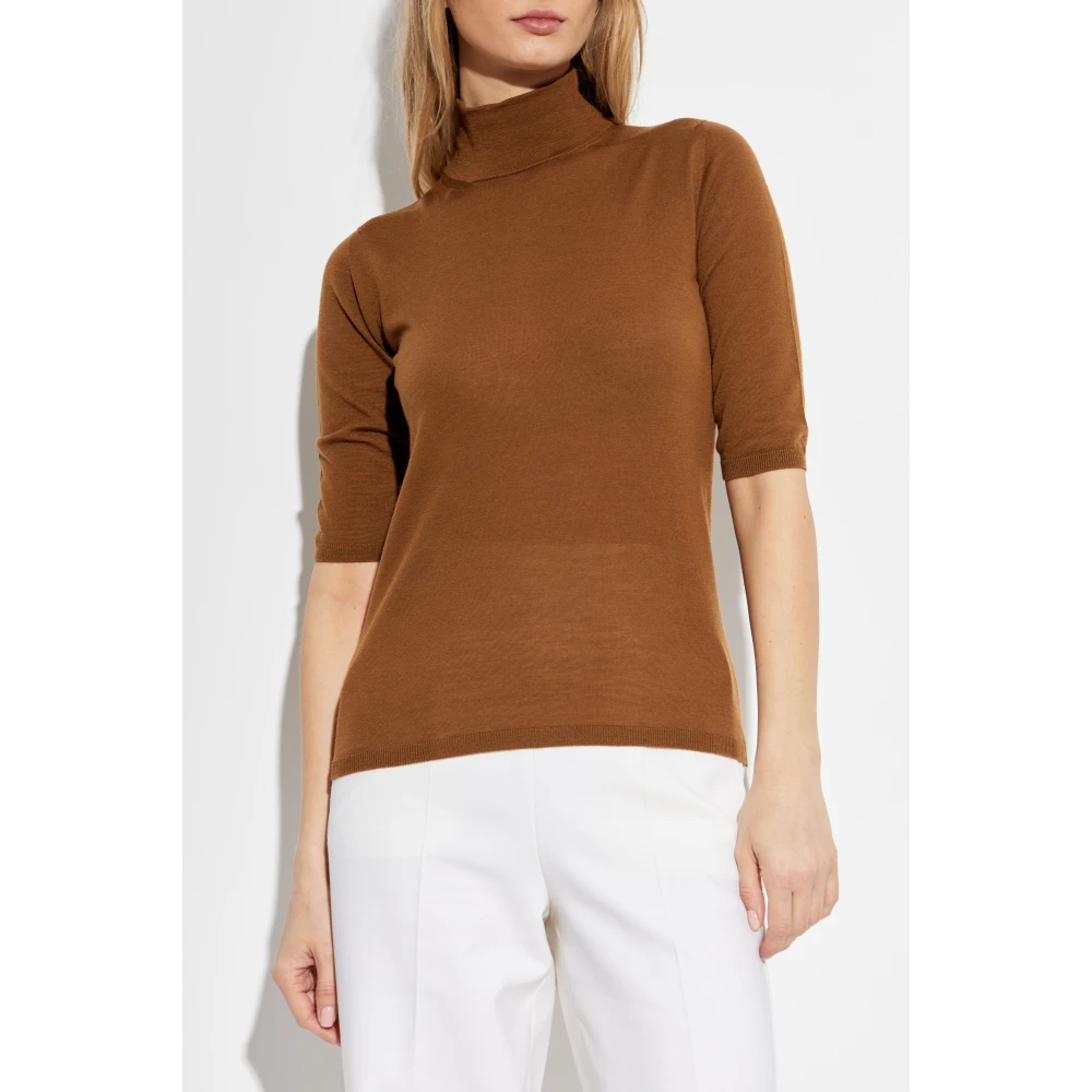 Max Mara Turtleneck Cięcina Brown Dames