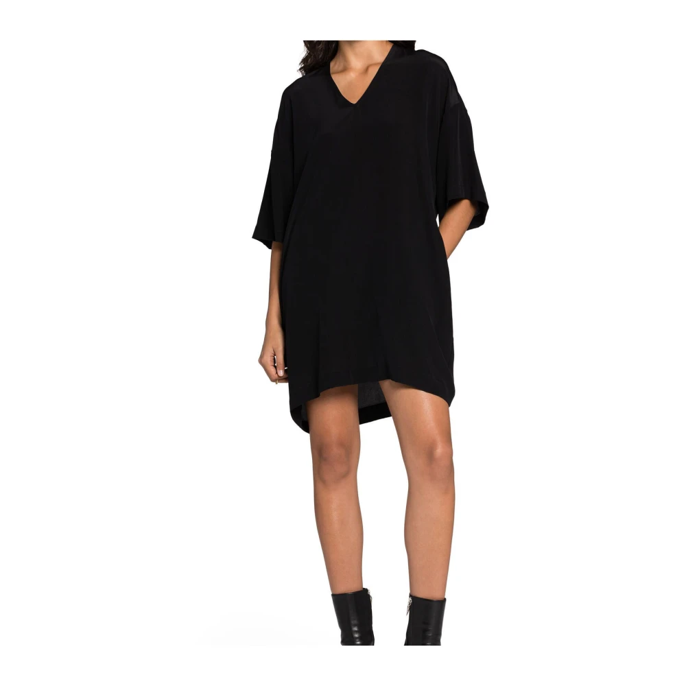 Roberto Cavalli Zijden Mini Jurk Black Dames