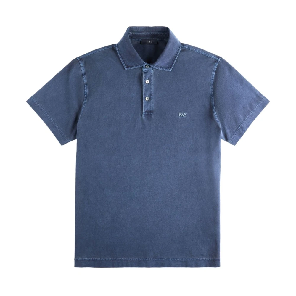 Fay - Tops > Polo Shirts - Blue - Fay - Modalova