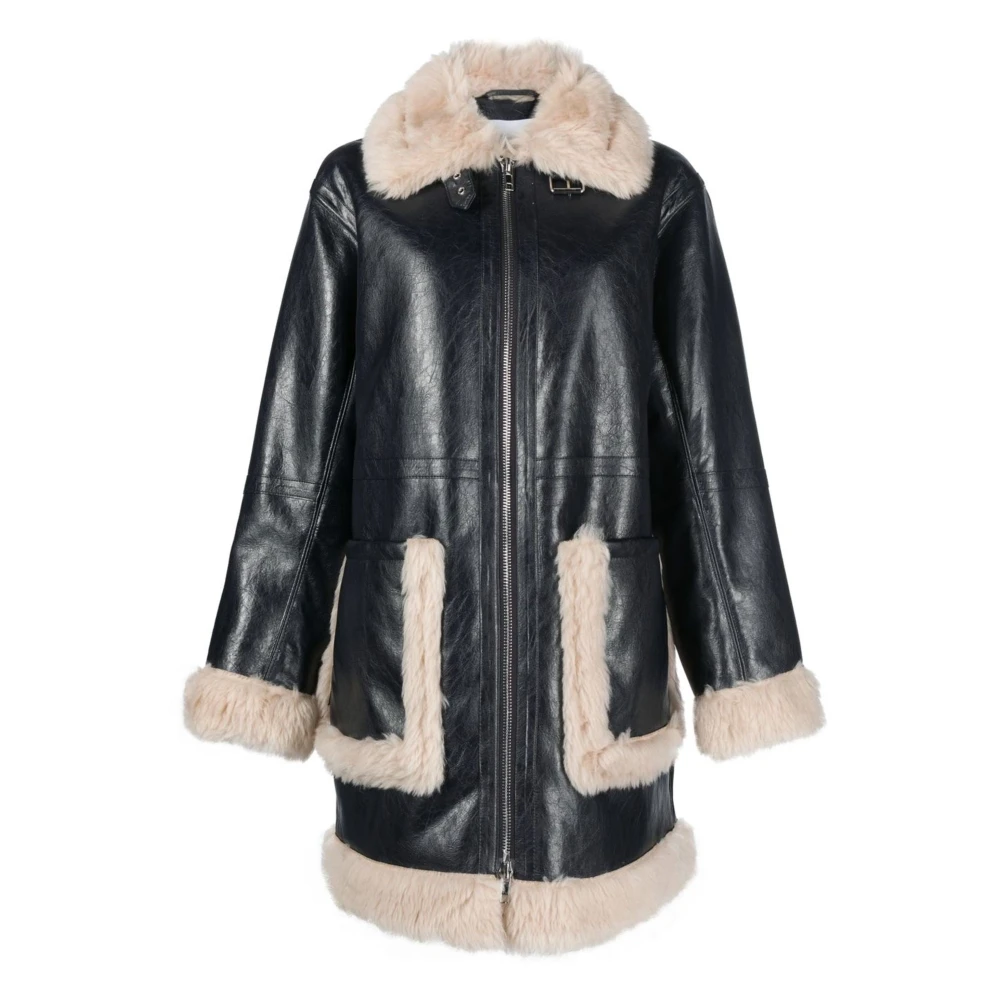Coats > Single-Breasted Coats - - Stand Studio - Modalova