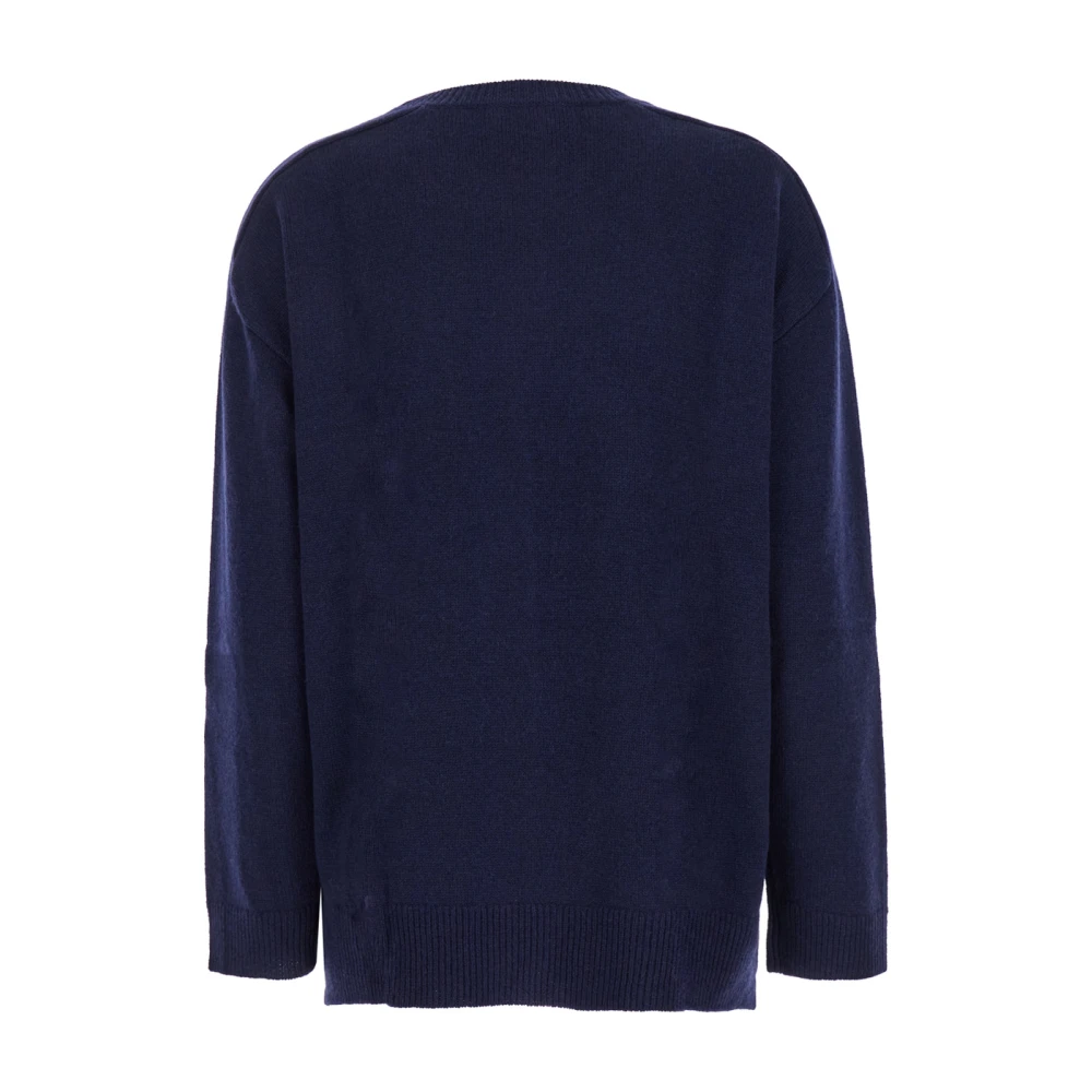 P.a.r.o.s.h. Stijlvolle Sweaters met Maglia Detail Blue Dames