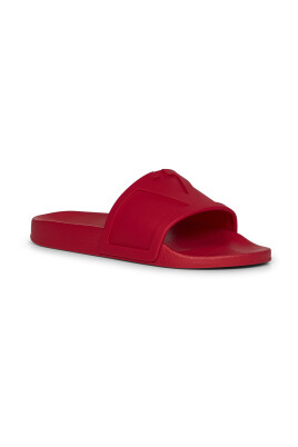 red-slip-on-vlogo-sandals