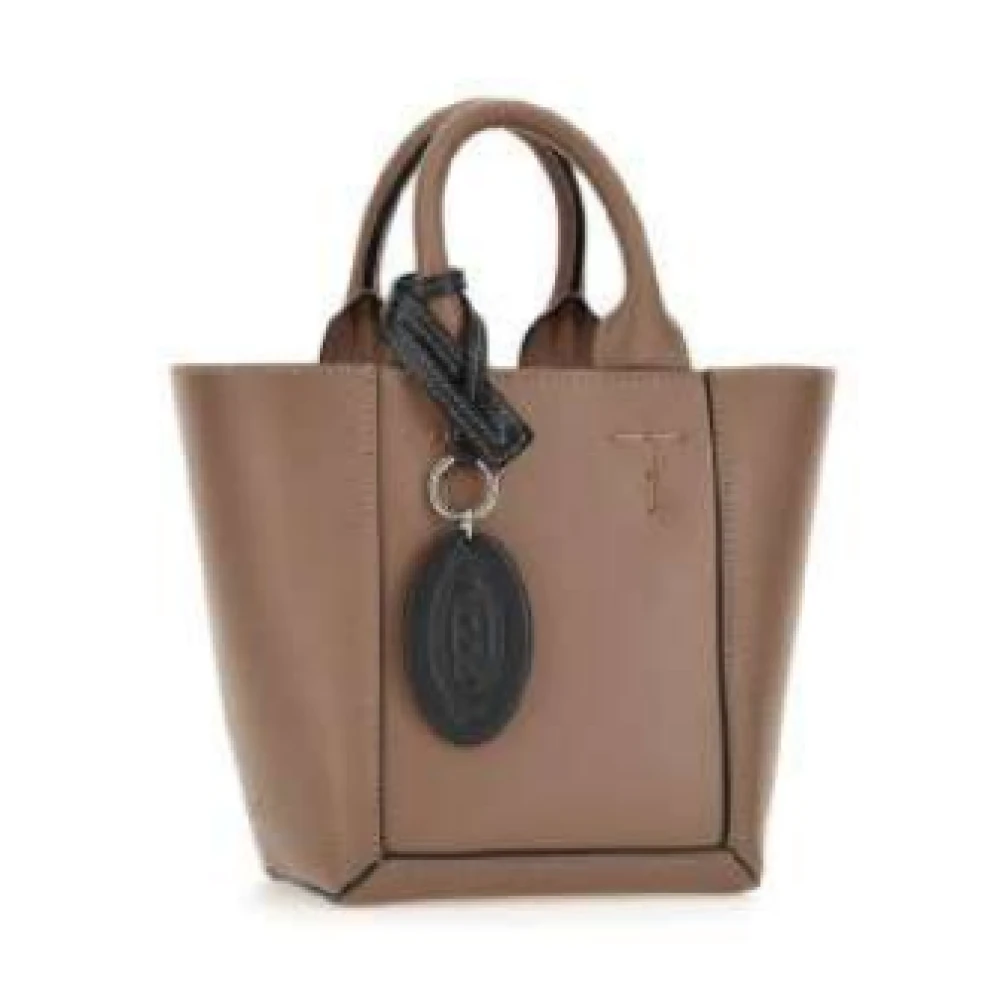 TOD'S Beige Dubbele Handtas Beige Dames