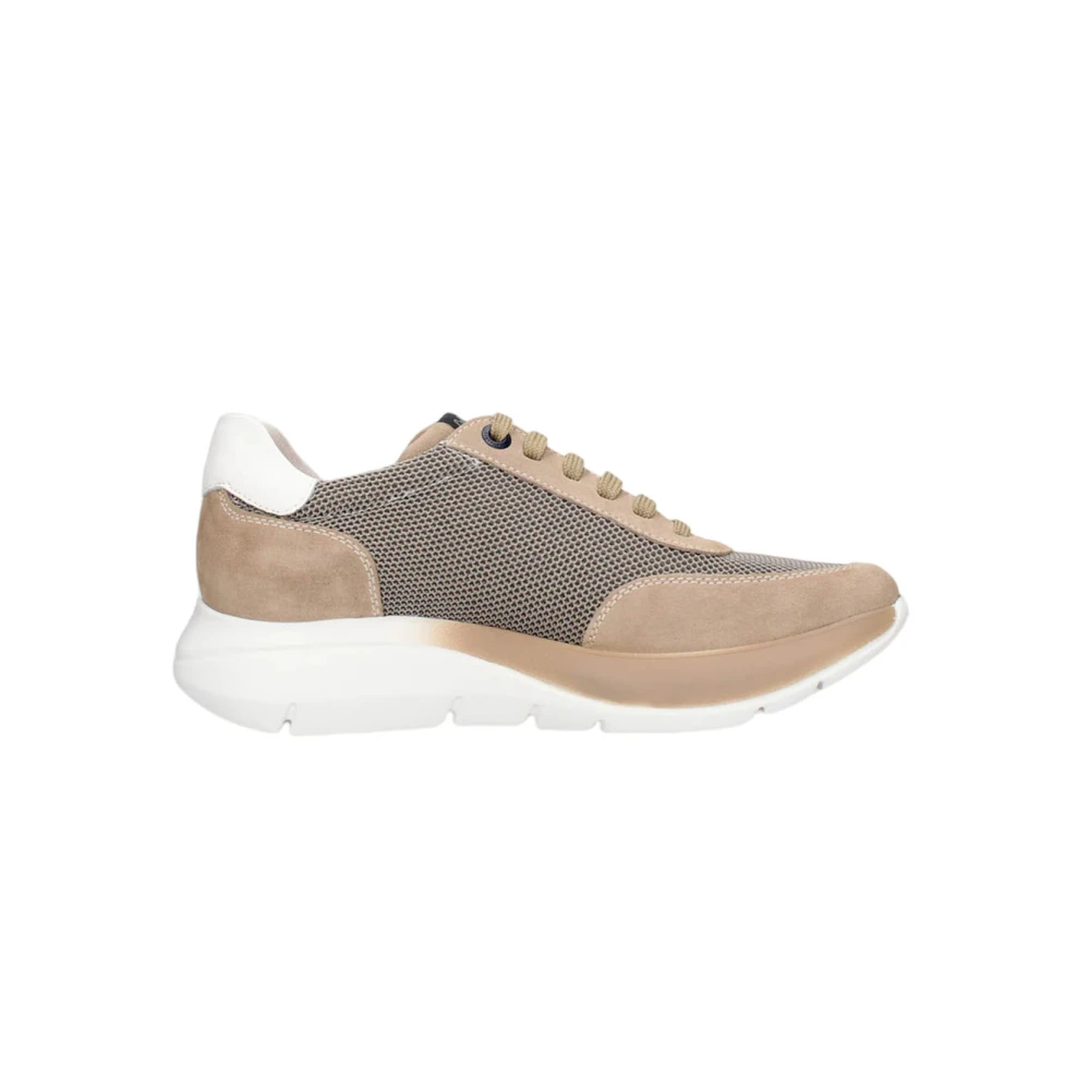 Callaghan Algoritme Sneakers van Stof en Suède Heren Schoenen Beige