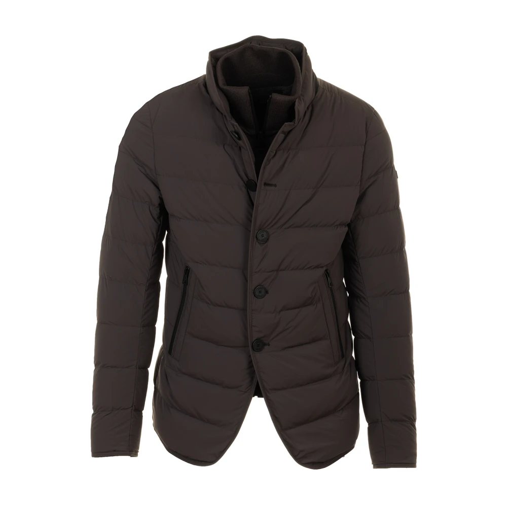 Duno Grijze Gewatteerde Blazer Jas Gray Heren