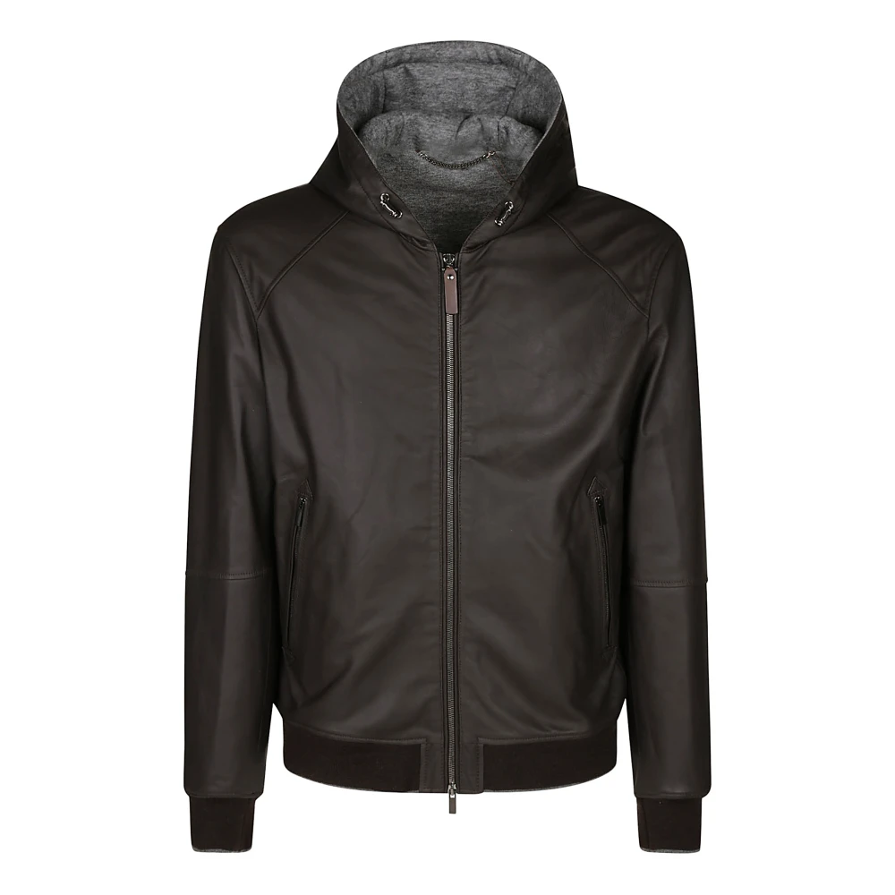 Canali Jas van fijne stoffen met nauwkeurige afwerking Brown Heren