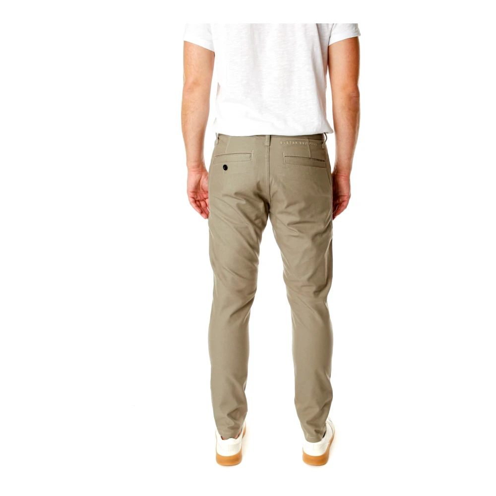G-Star Slim Fit Chino Broek met Stretch-Canvas Green Heren