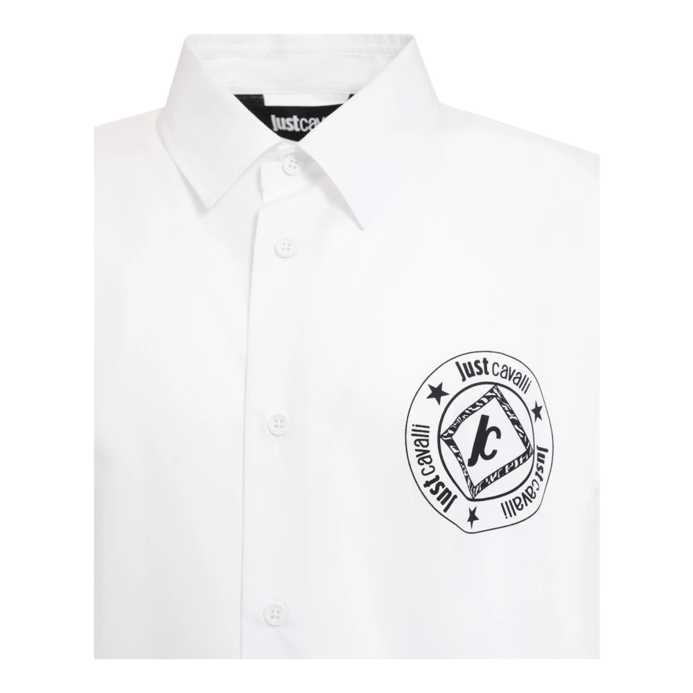 Just Cavalli Overhemden White Heren