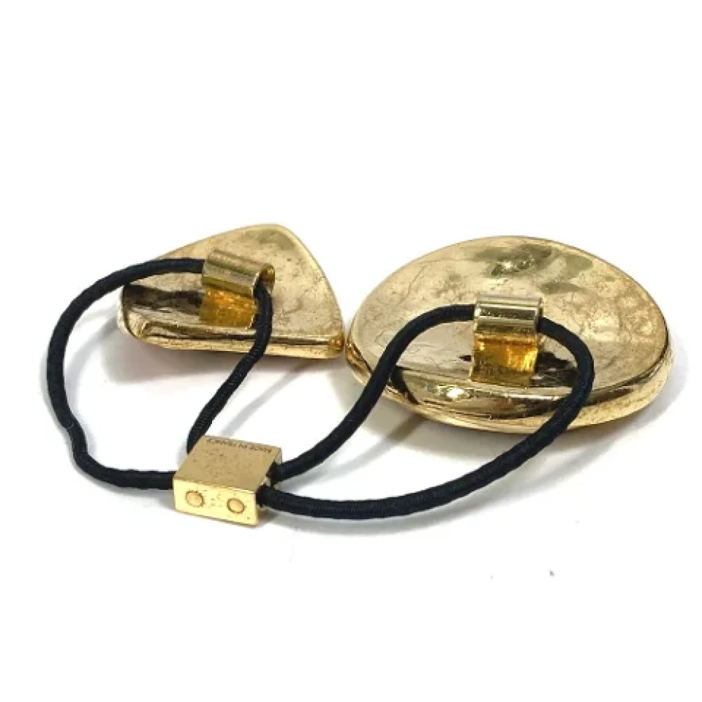 Louis Vuitton Vintage Pre-owned Metal hair-accessories Yellow Dames