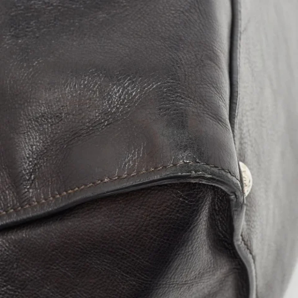Prada Vintage Pre-owned Leather totes Black Dames