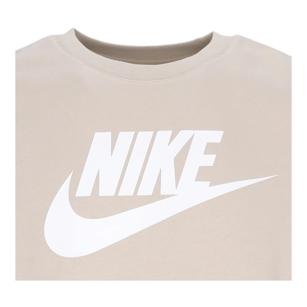 Nike Grafische Crewneck Sweatshirt Beige Heren