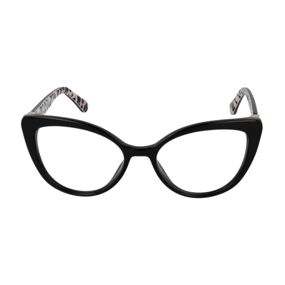 Love Moschino Zwarte Cat Eye Optische Frames Black Dames