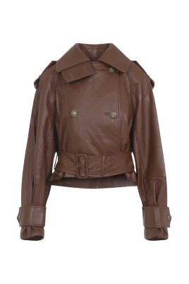 Brun Läderjacka AW25