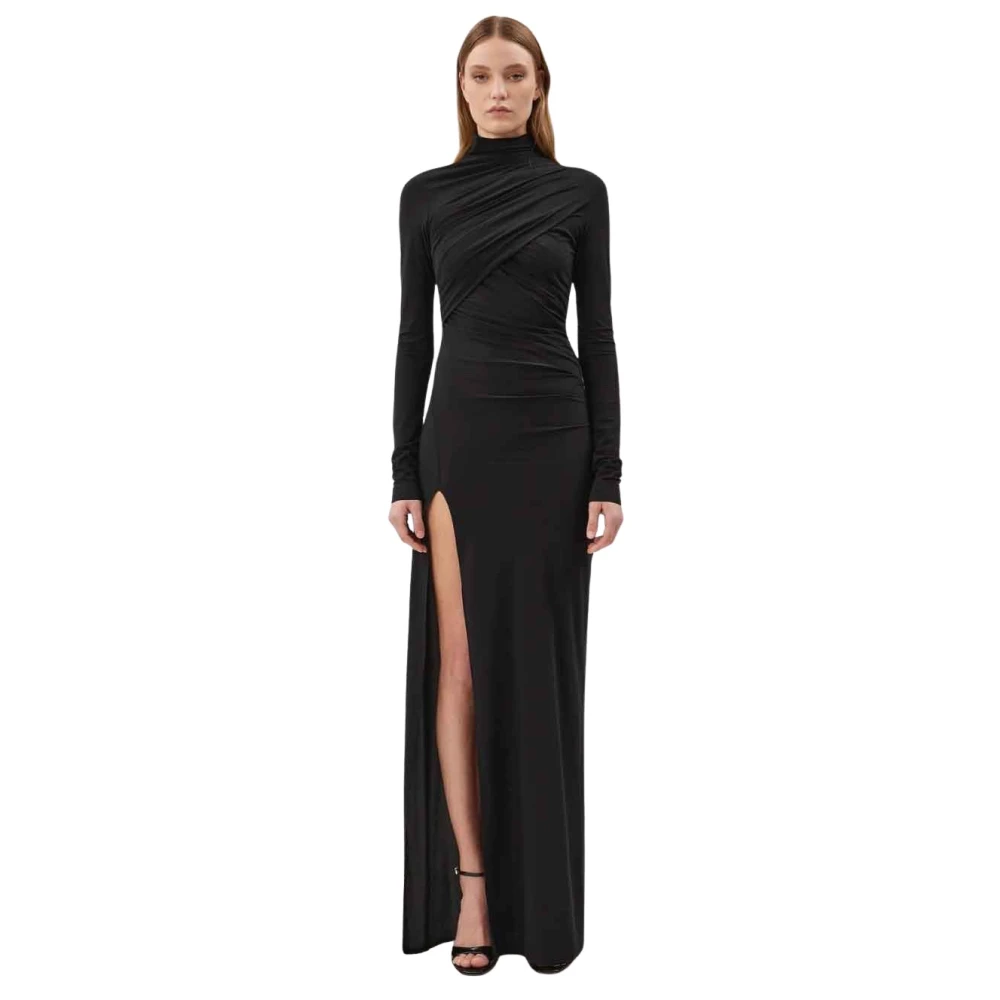 Amazuin Diep Zwart Esme Elegante Jurk Black Dames