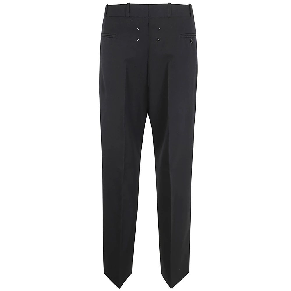 Maison Margiela Navy Broeken voor Mannen Blue Heren