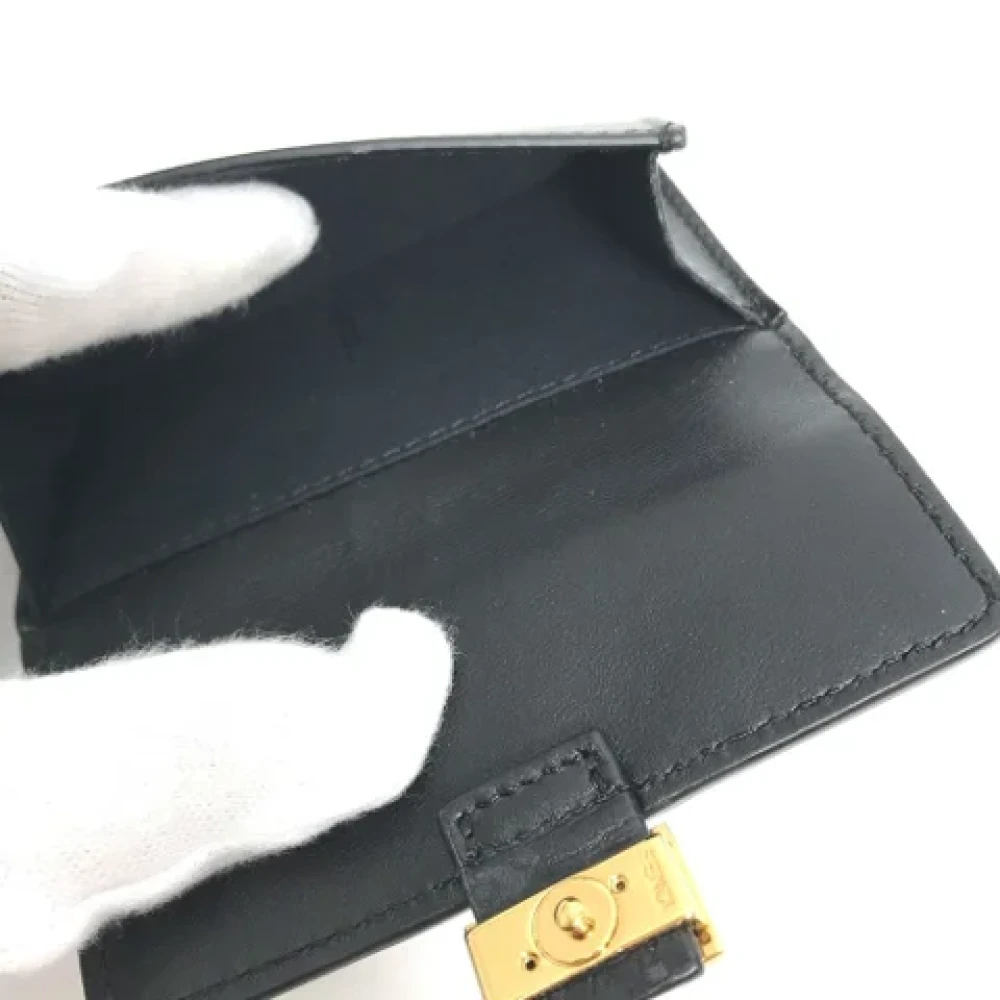 Fendi Vintage Pre-owned Leather wallets Black Dames