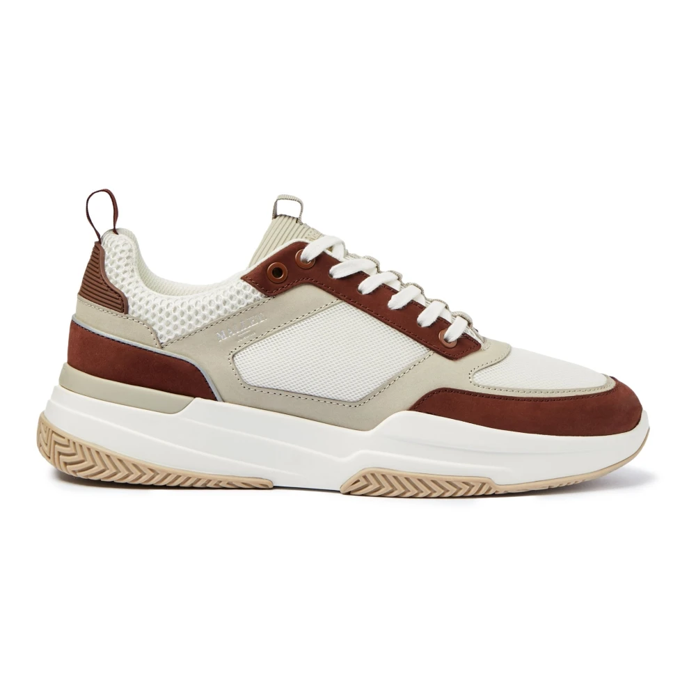 Mallet London Tan Sneakers met Premium Texturen Heren Schoenen Bruin