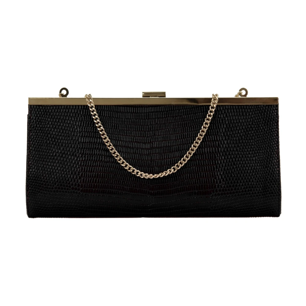 Tosca Blu Dames Schoudertas met Kliksluiting Black Dames