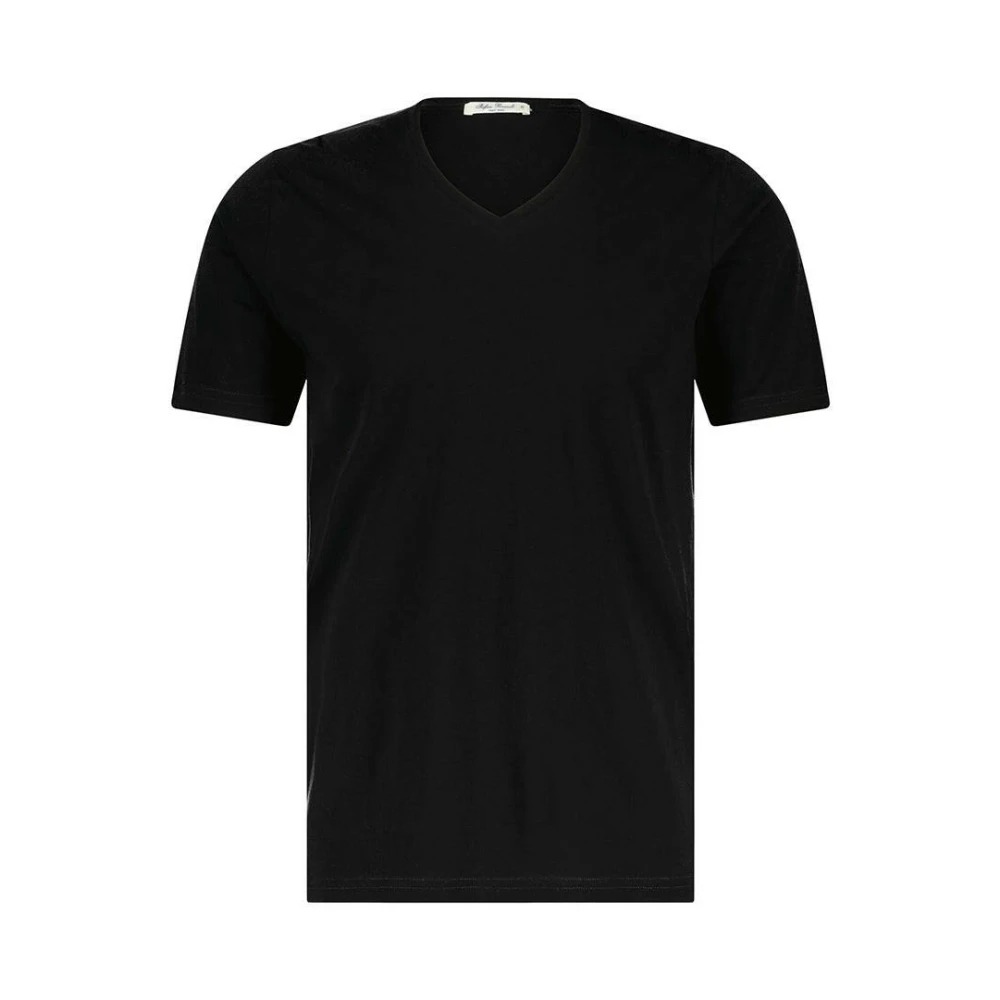 Stefan Brandt Klassisk V-ringad T-shirt Black, Herr