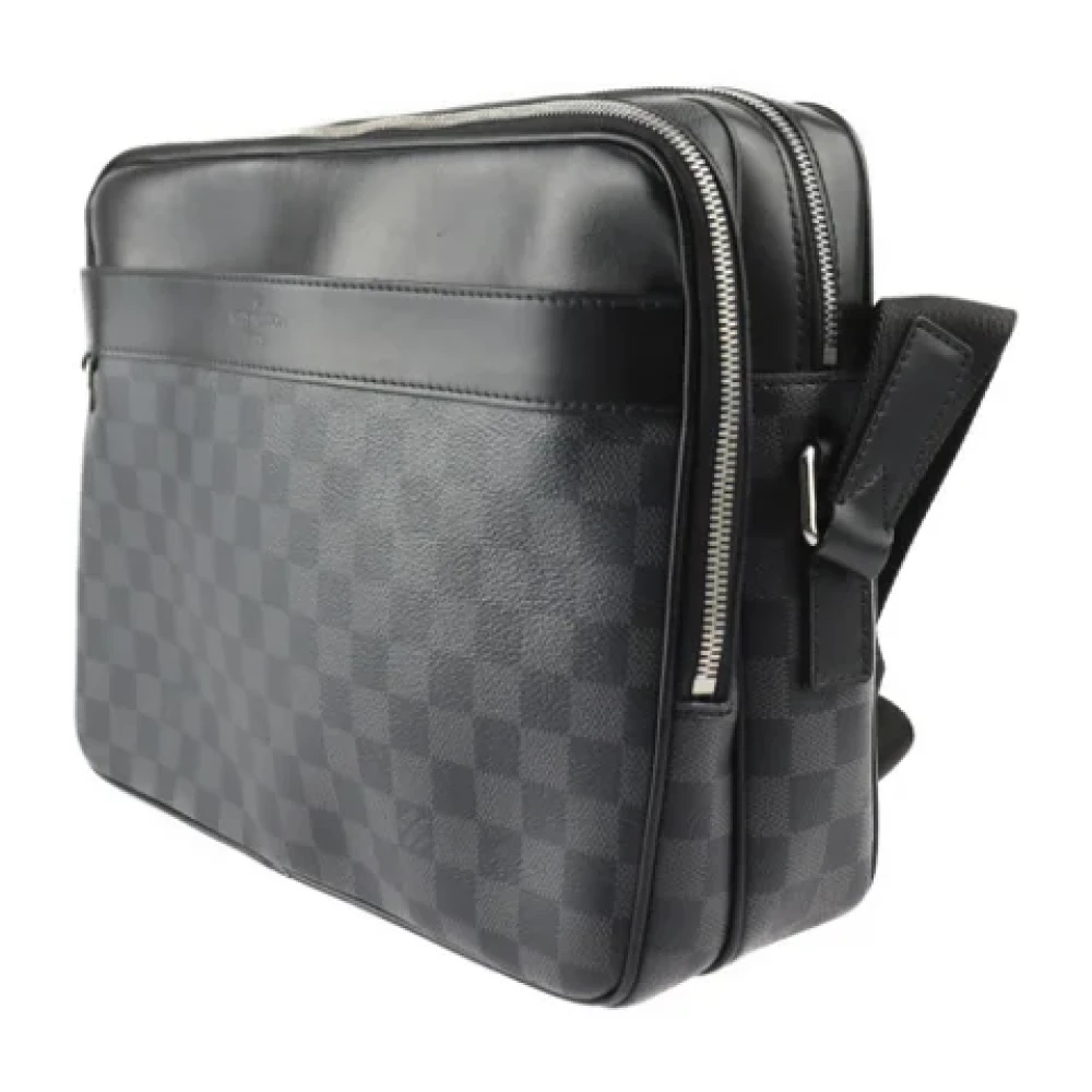 Louis Vuitton Vintage Pre-owned Canvas shoulder-bags Black Dames