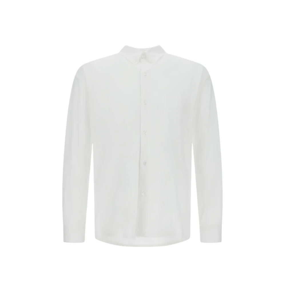 Herno Mannelijk Wit Overhemden Heren, S, Katoen, Cotton Shirt