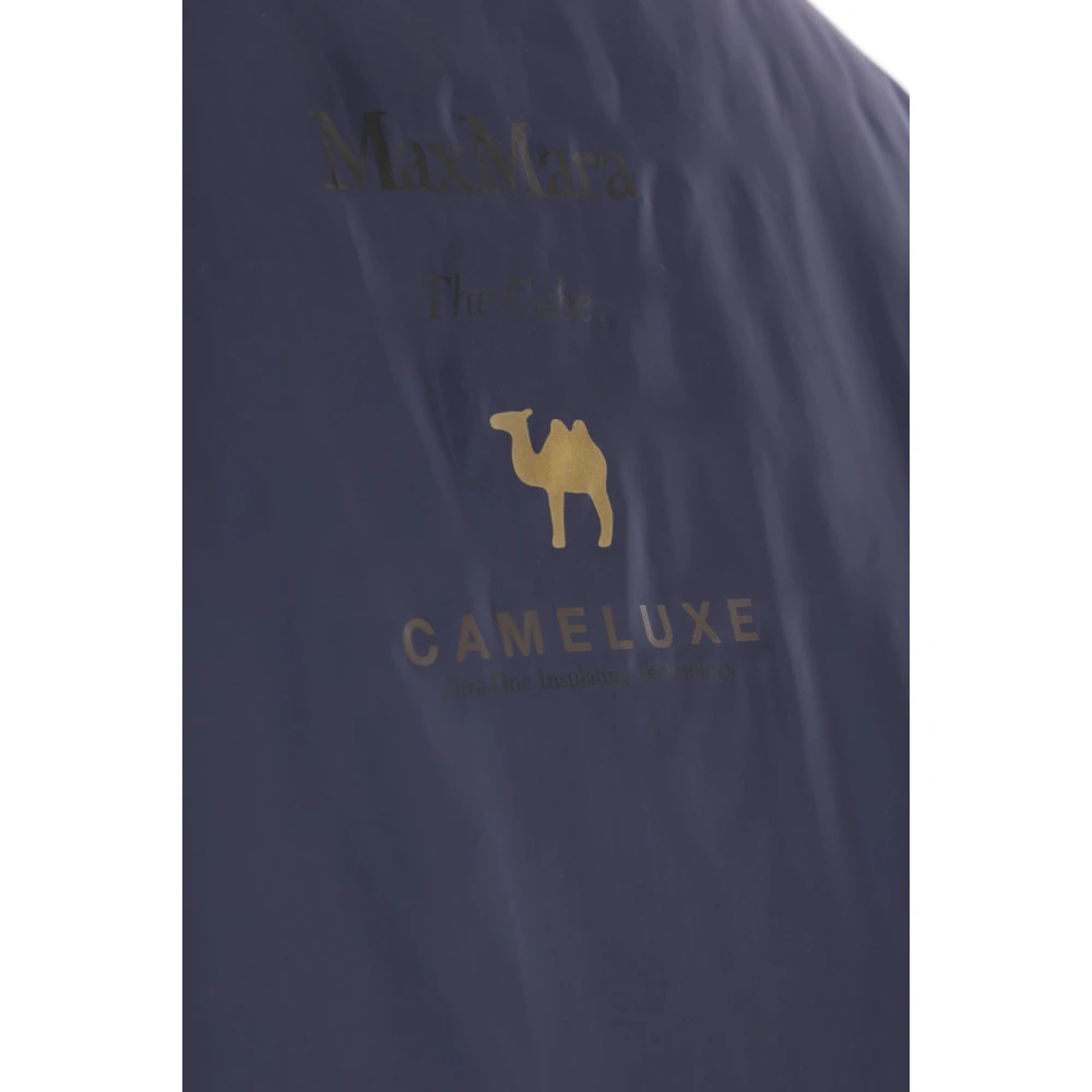 Max Mara Waterafstotende jas met CameLuxe vulling Blue Dames