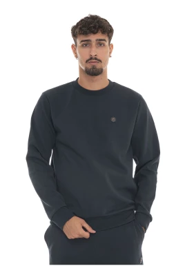 Enkel Rundhals Sweatshirt med Logo