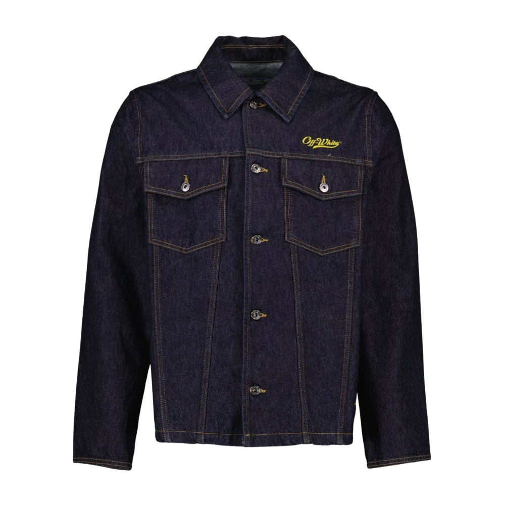 Jackets > Denim Jackets - - Off White - Modalova