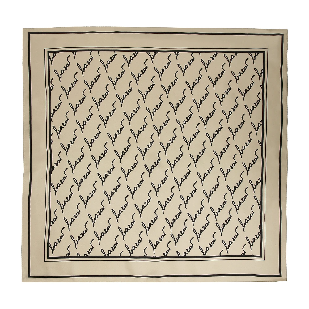 Kazar Beige zijden sjaal Beige Dames