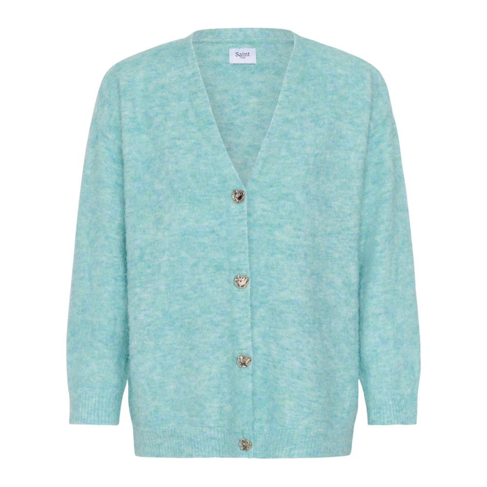 Saint Tropez , Damen, Strickwaren, Blau, L