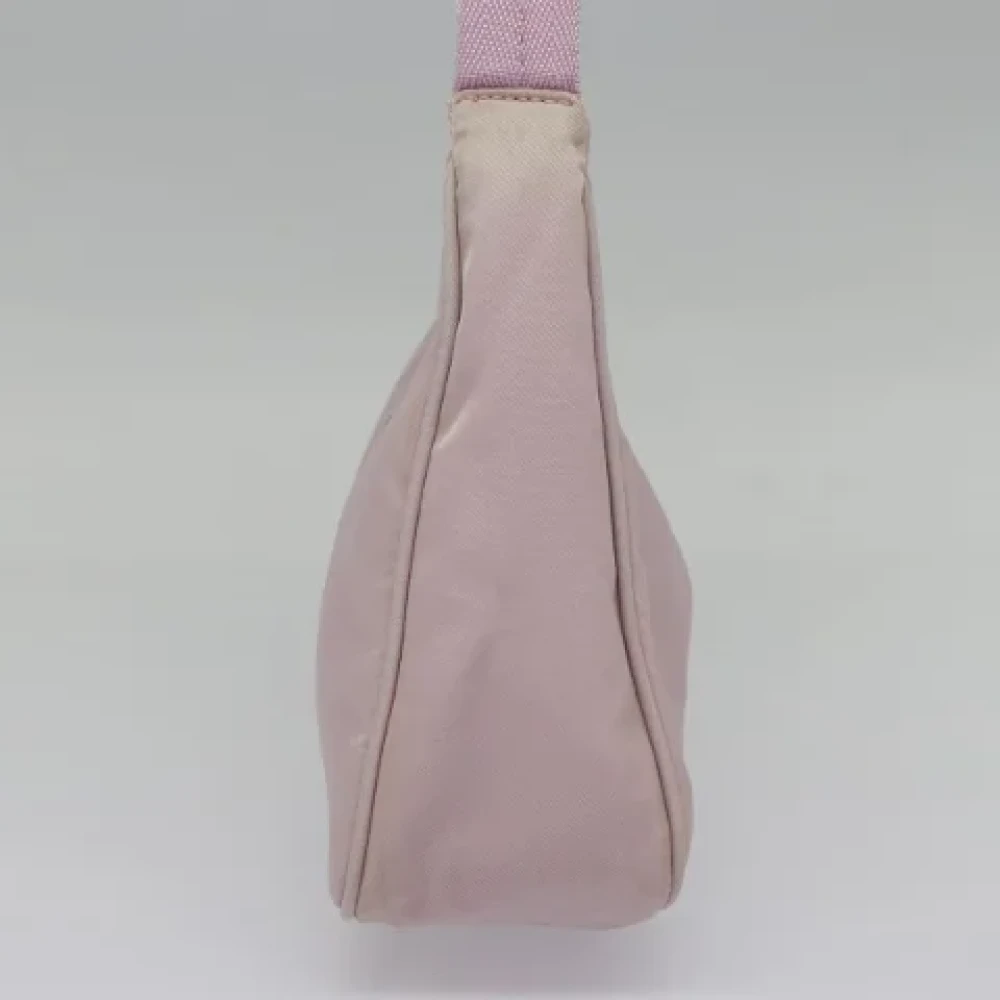 Prada Vintage Pre-owned Nylon handbags Pink Dames