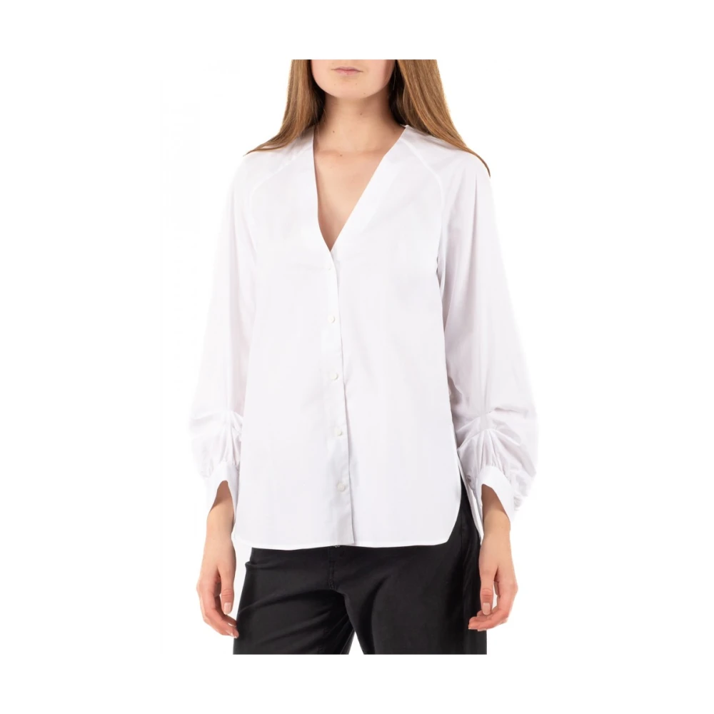 Dondup Stijlvolle Overhemd White Dames