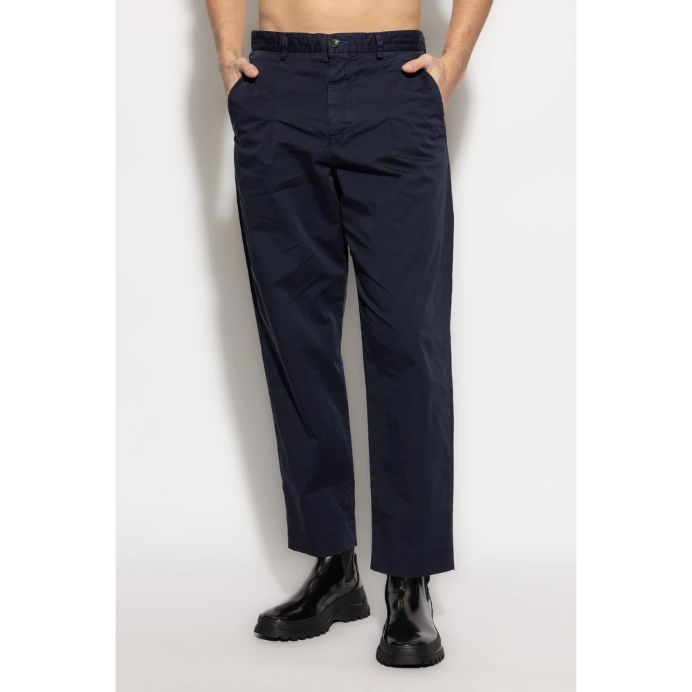 PS By Paul Smith Geplooide broek Blue Heren
