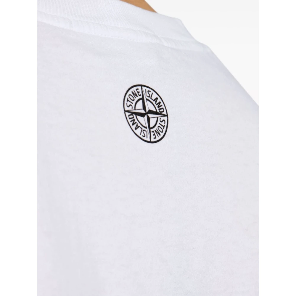 Stone Island Witte T-shirts en Polos White Heren