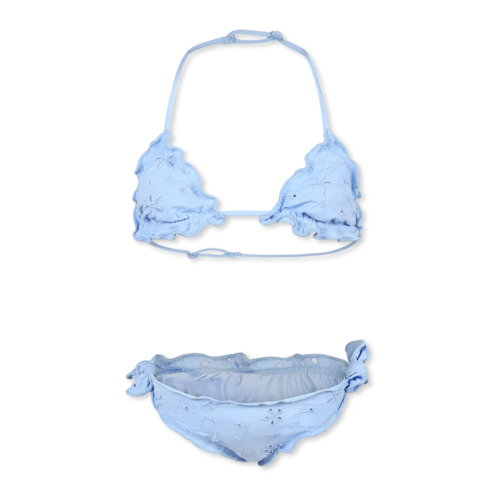 MC2 Saint Barth Broderade Blommor Bikini Set Blue, Flicka