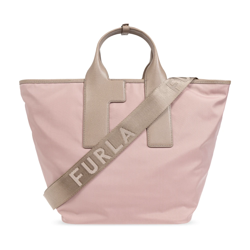 Furla Piuma Grote shopper tas Pink Dames