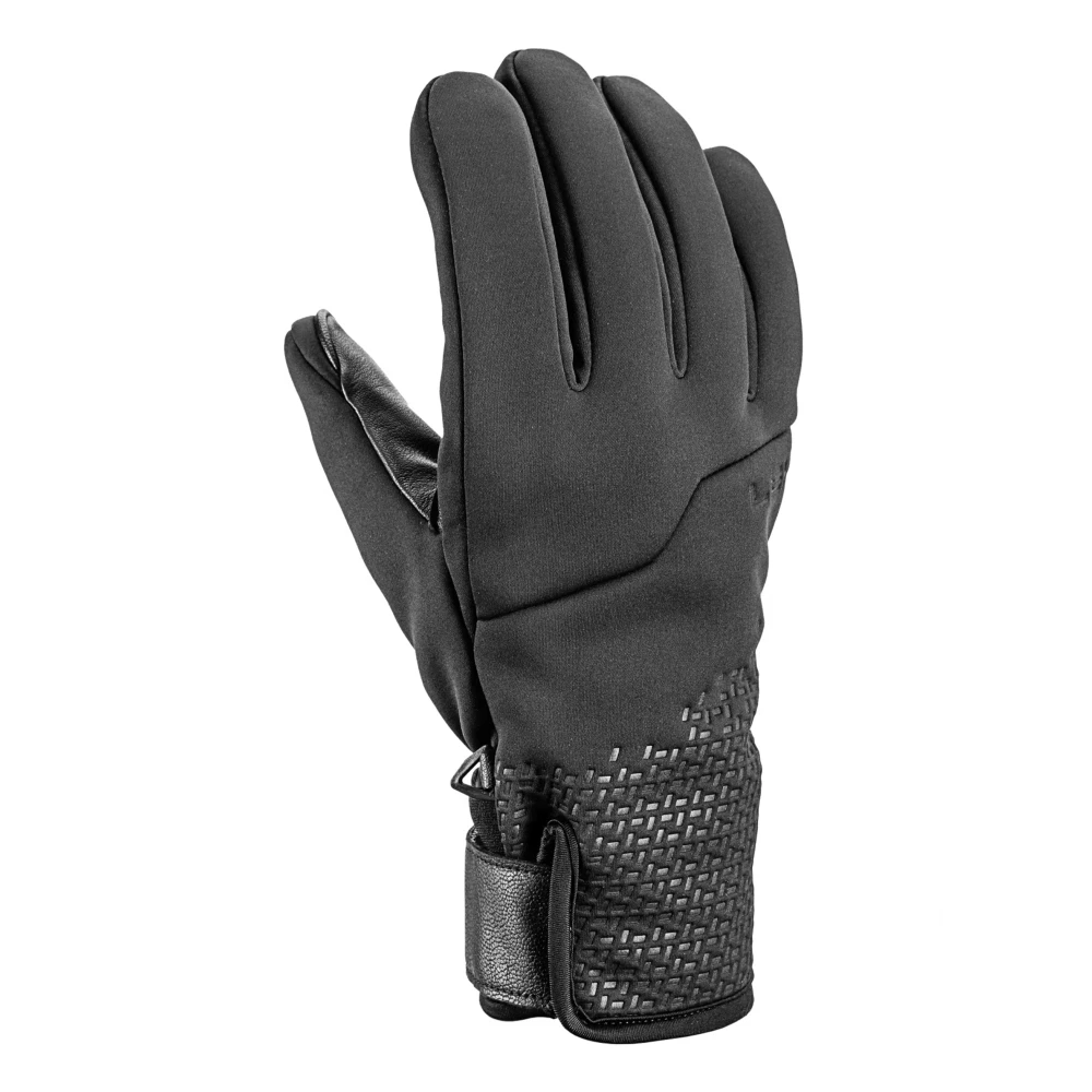 Leki Men's Black Hats & Gloves, 8 In, Hikin Pro Glove