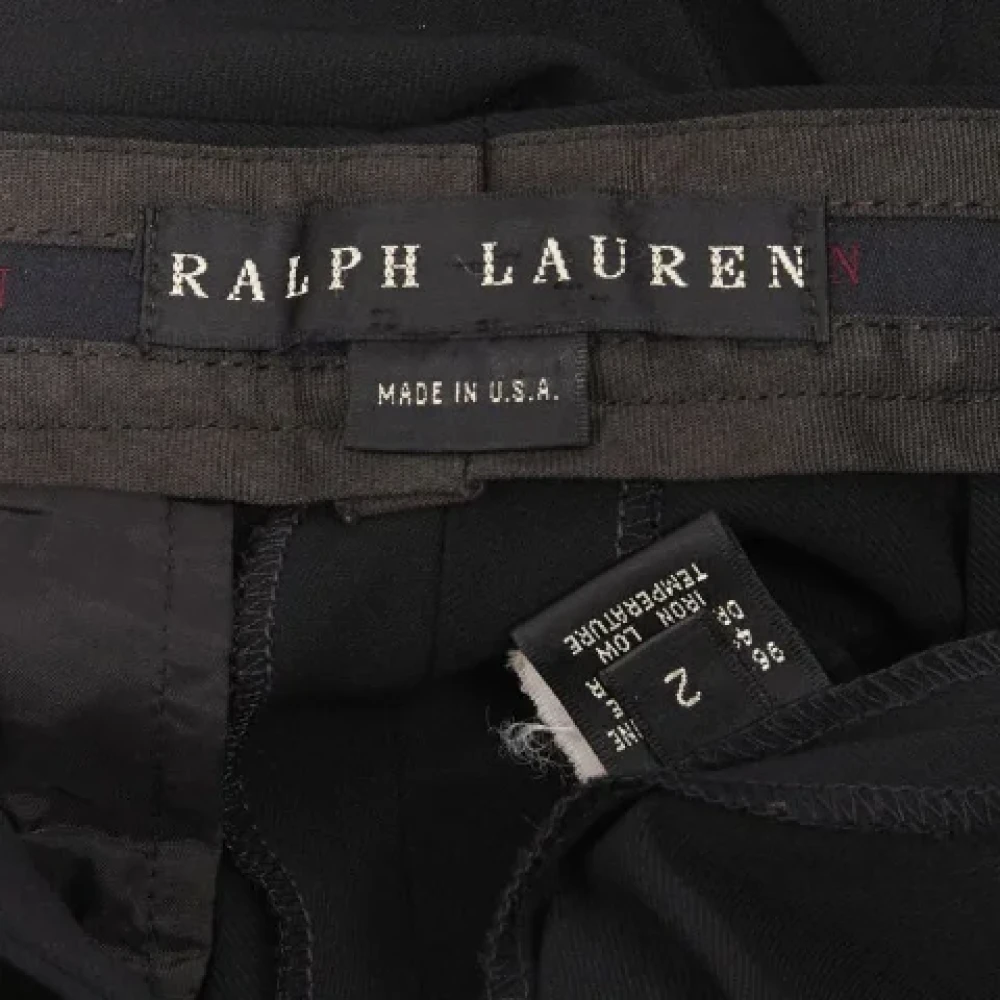 Ralph Lauren Pre-owned Wool bottoms Black Dames