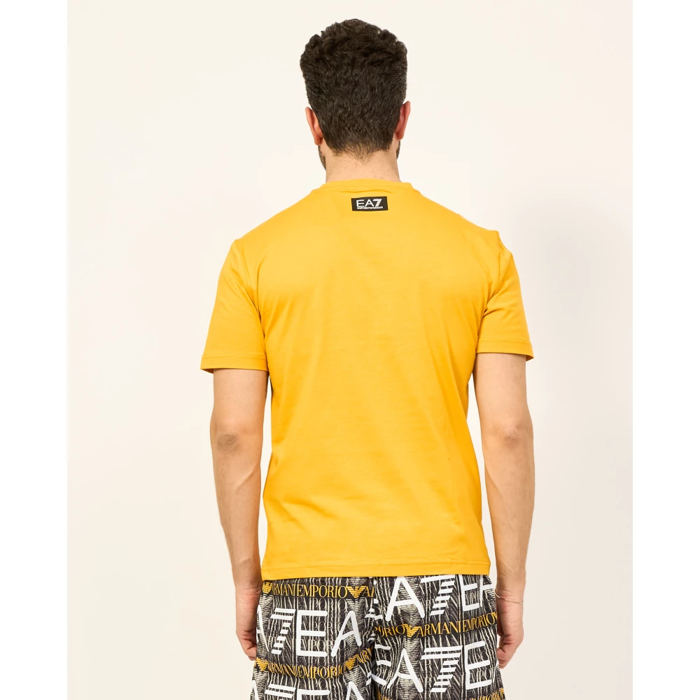 Emporio Armani EA7 T-Shirts Orange Heren