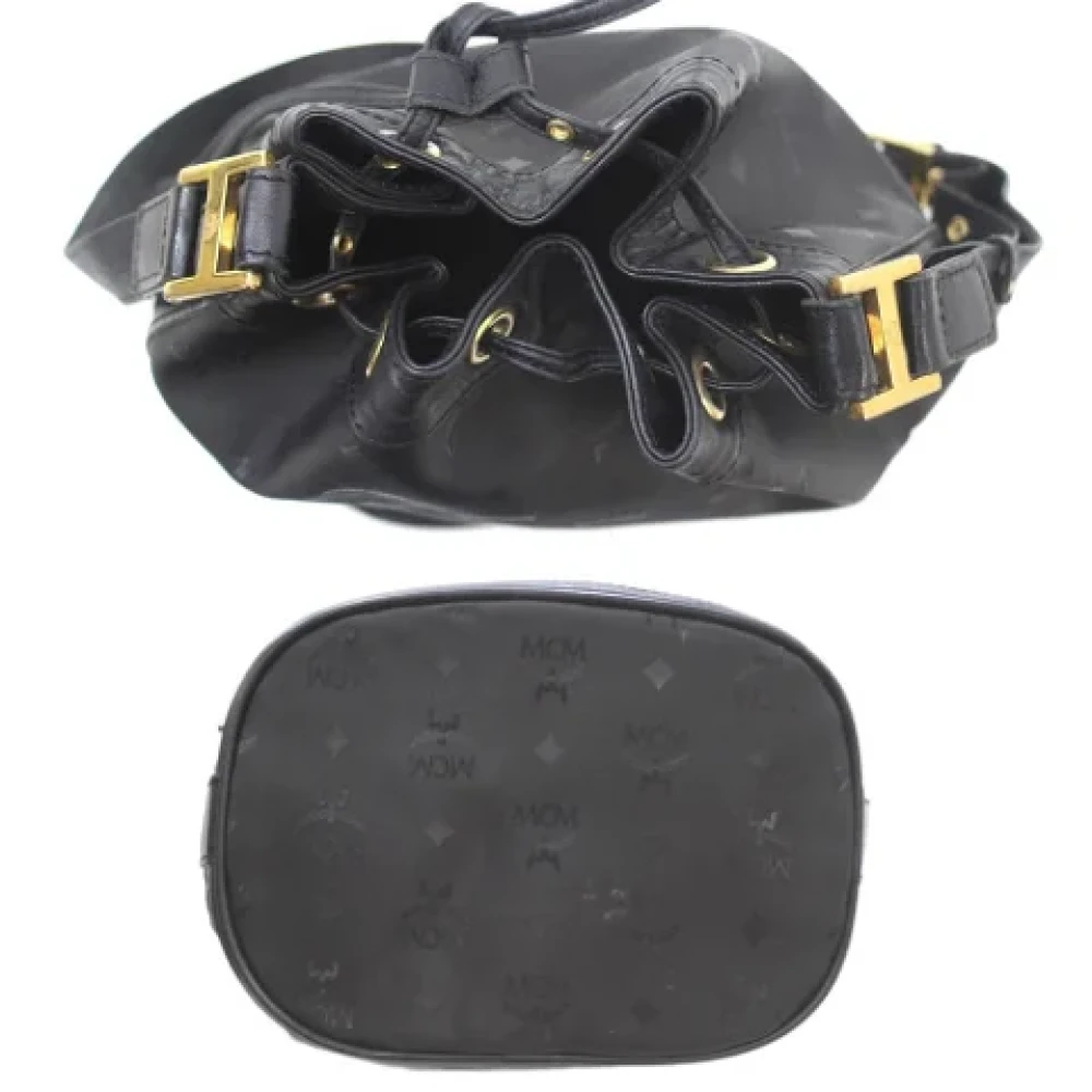 MCM Pre-owned Fabric shoulder-bags Black Dames