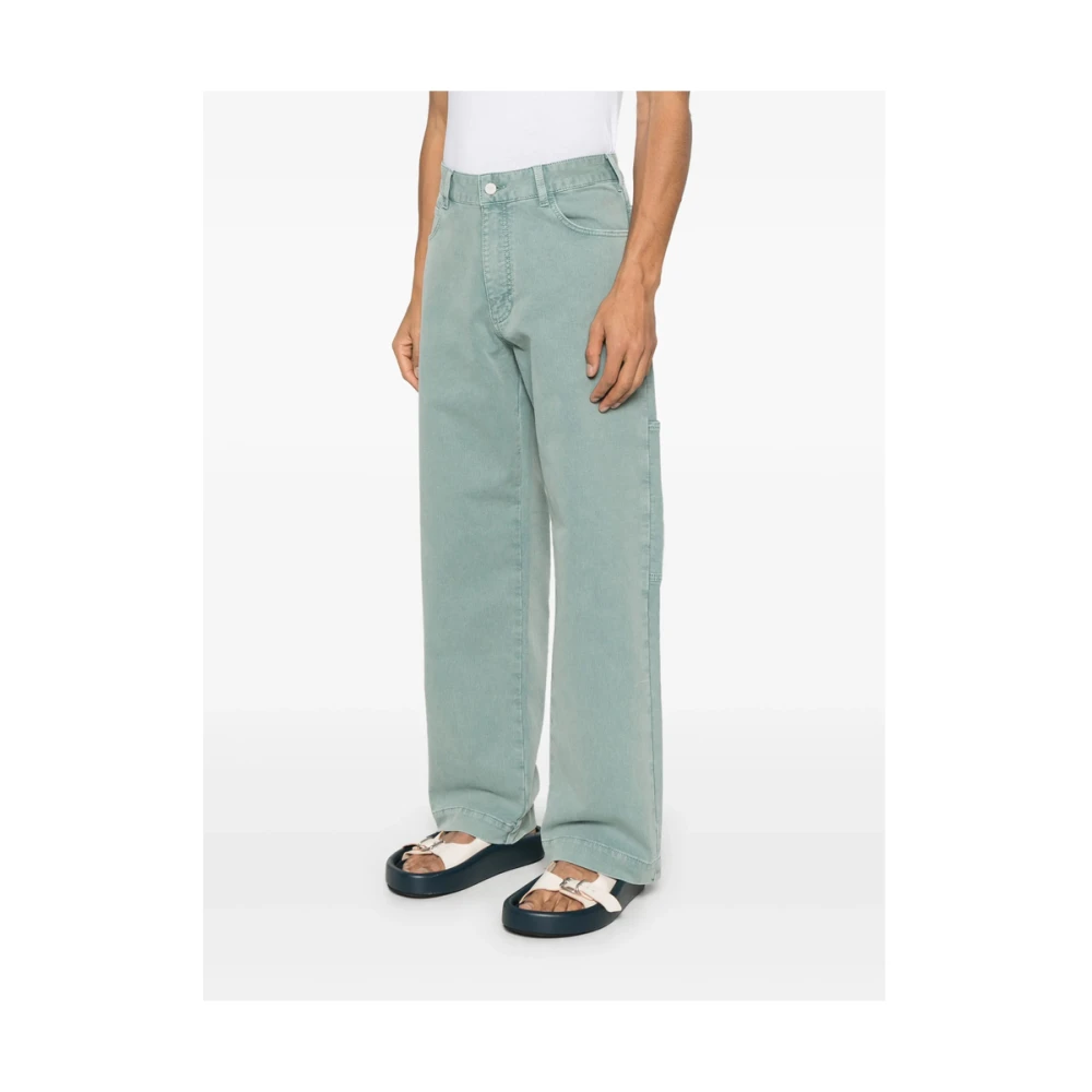 Emporio Armani Lichtgroene Jeans met Klassieke Stijl Green Heren