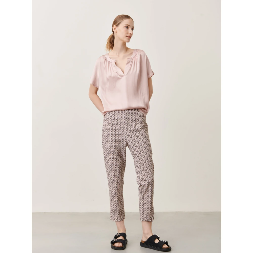 Jane Lushka Stralende Viscose Top | Rose Pink Dames