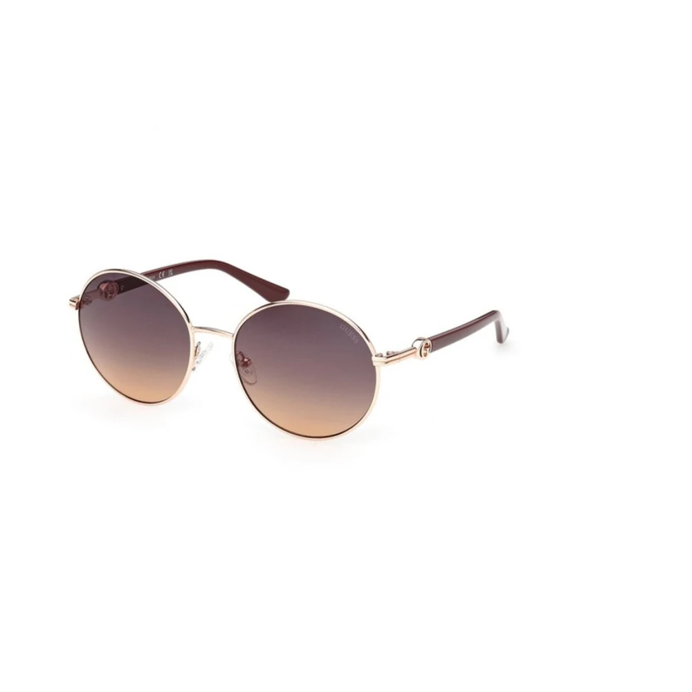 Guess Yellow Sunglasses, Female, 56 Mm, Round Sunglasses