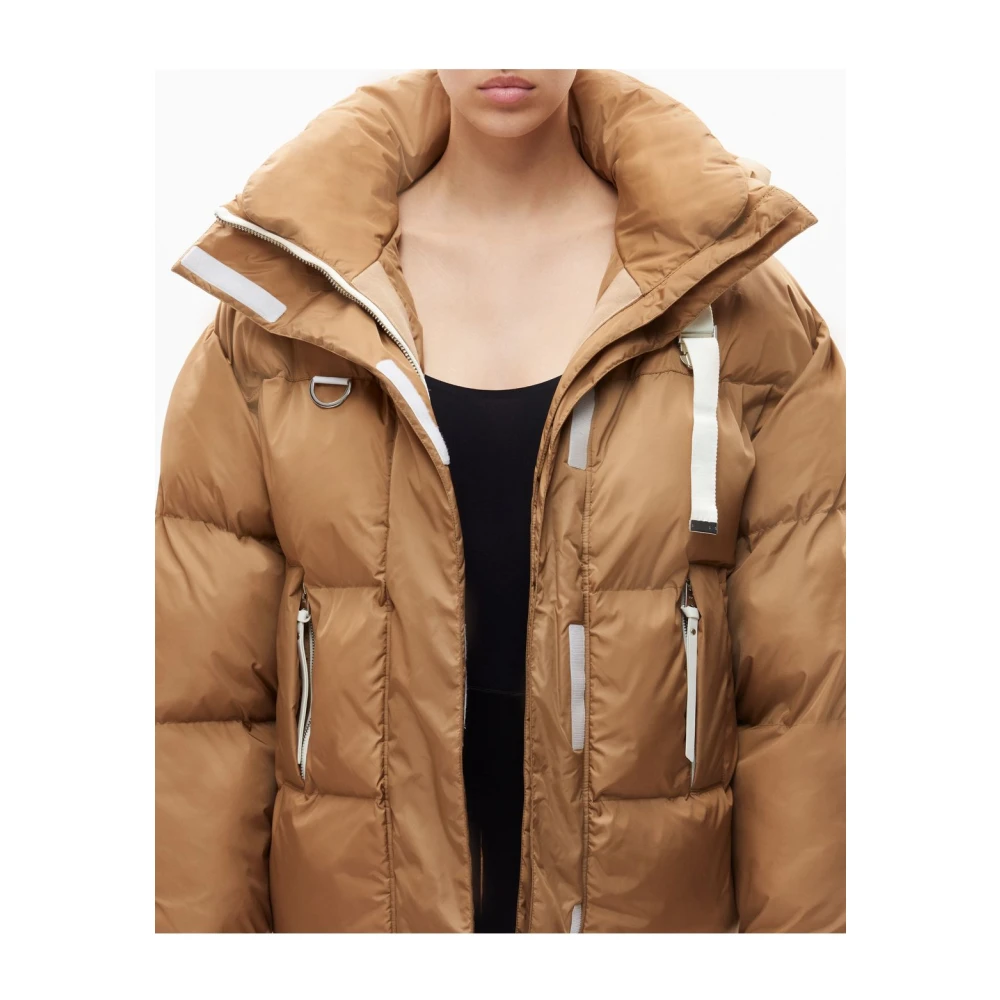 Shoreditch SKI Club Stijlvolle Pufferjas Beige Dames