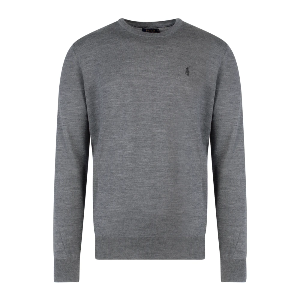 Ralph Lauren Grijze Gebreide Kleding Aw23 Stijlvolle Heren Sweatshirt Gray Heren